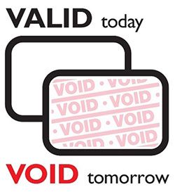 FULL-Expiring Visitor Badges are valid today, void tomorrow