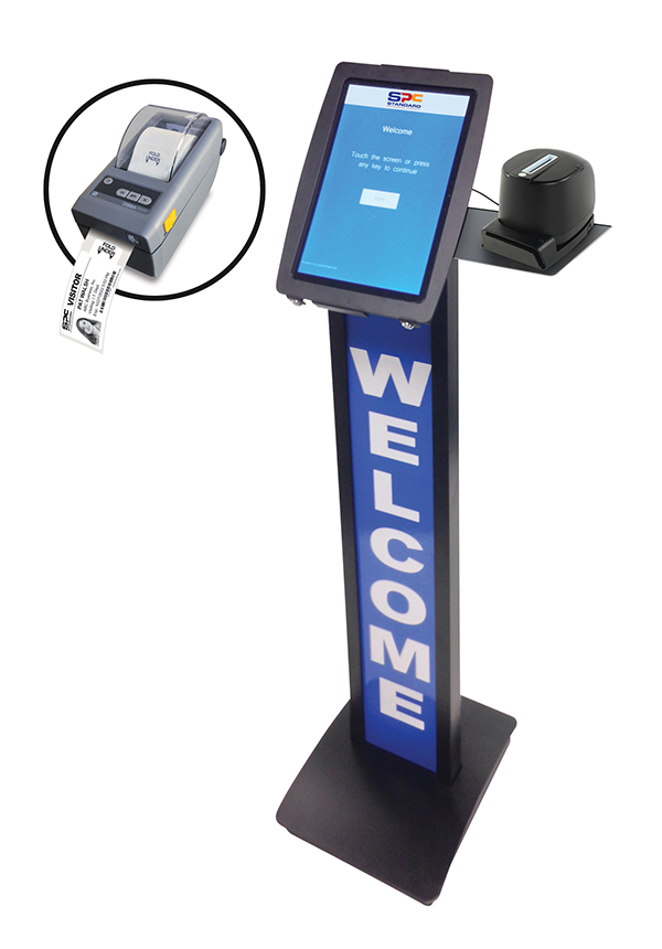 eVisitor Software Stand-Up Kiosk