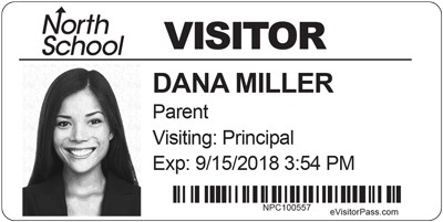 school visitor badge