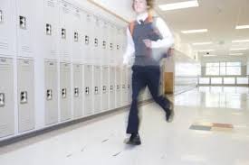 Tardy student late for class. Did he get a Tardy Slip?