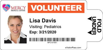 Volunteer Badge - orange