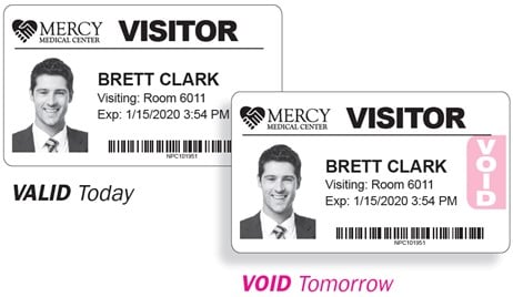 Visitor Badges with Expiring Technology