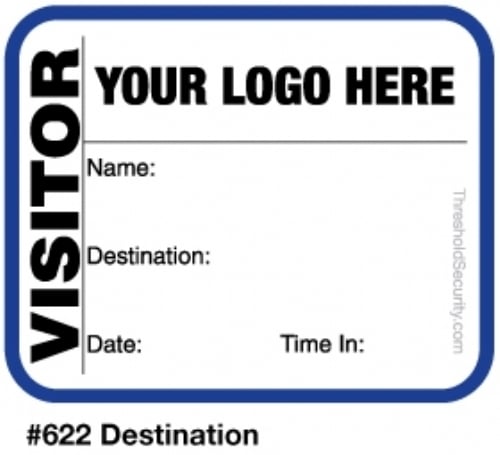 Custom Extra Small Visitor Badges (225 badges)