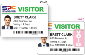 Time-Expiring Visitor Badges for Inkjet Printers